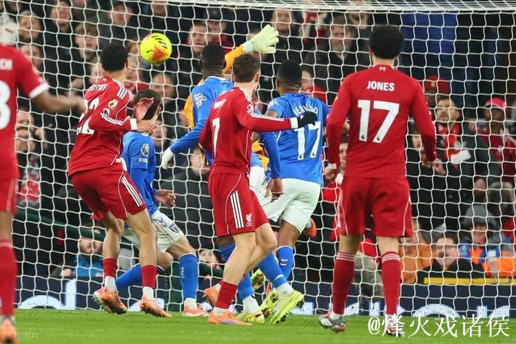 维尔茨乌龙助攻范戴克失误送分 利物浦1-1战平桑德兰